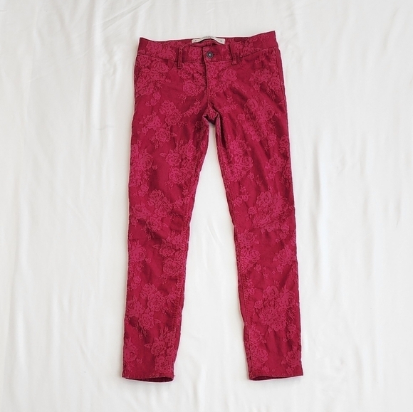Abercrombie & Fitch burgundy Skinny Pants - Picture 9 of 10